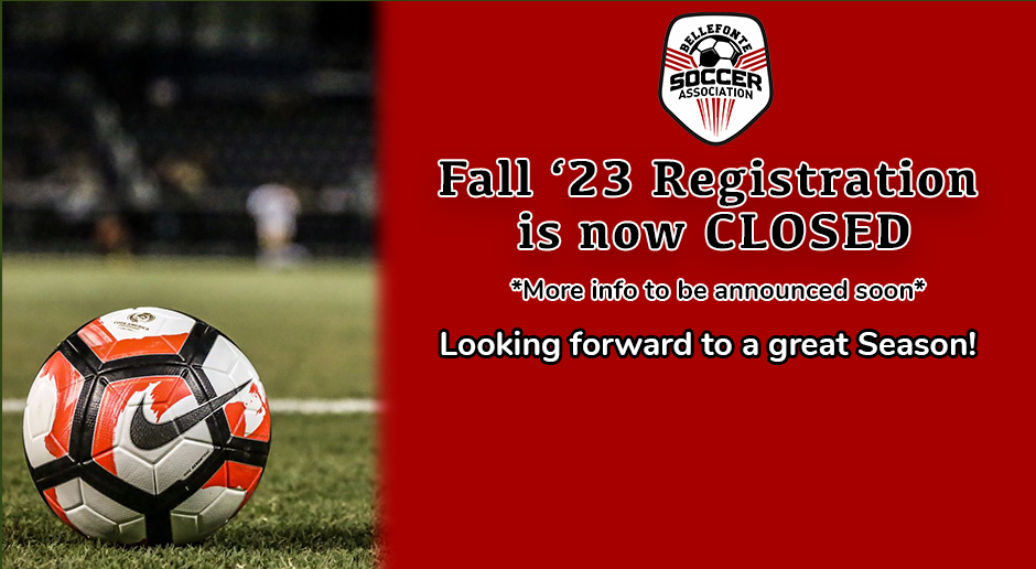 Fall Registration is now closed